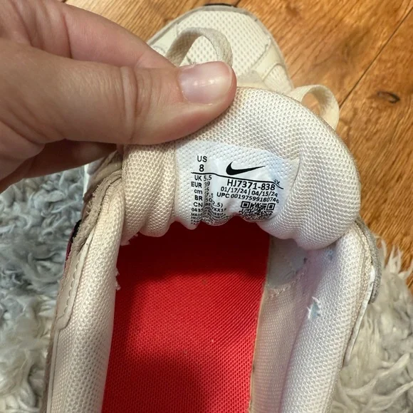 Nike Cream and Pink Chunky Sole Sneakers - Picture 4 of 4